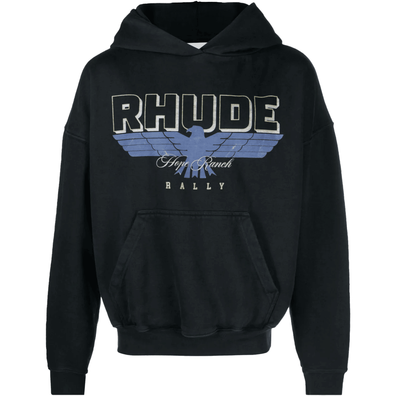 RHUDE Ranch logo-print cotton hoodie