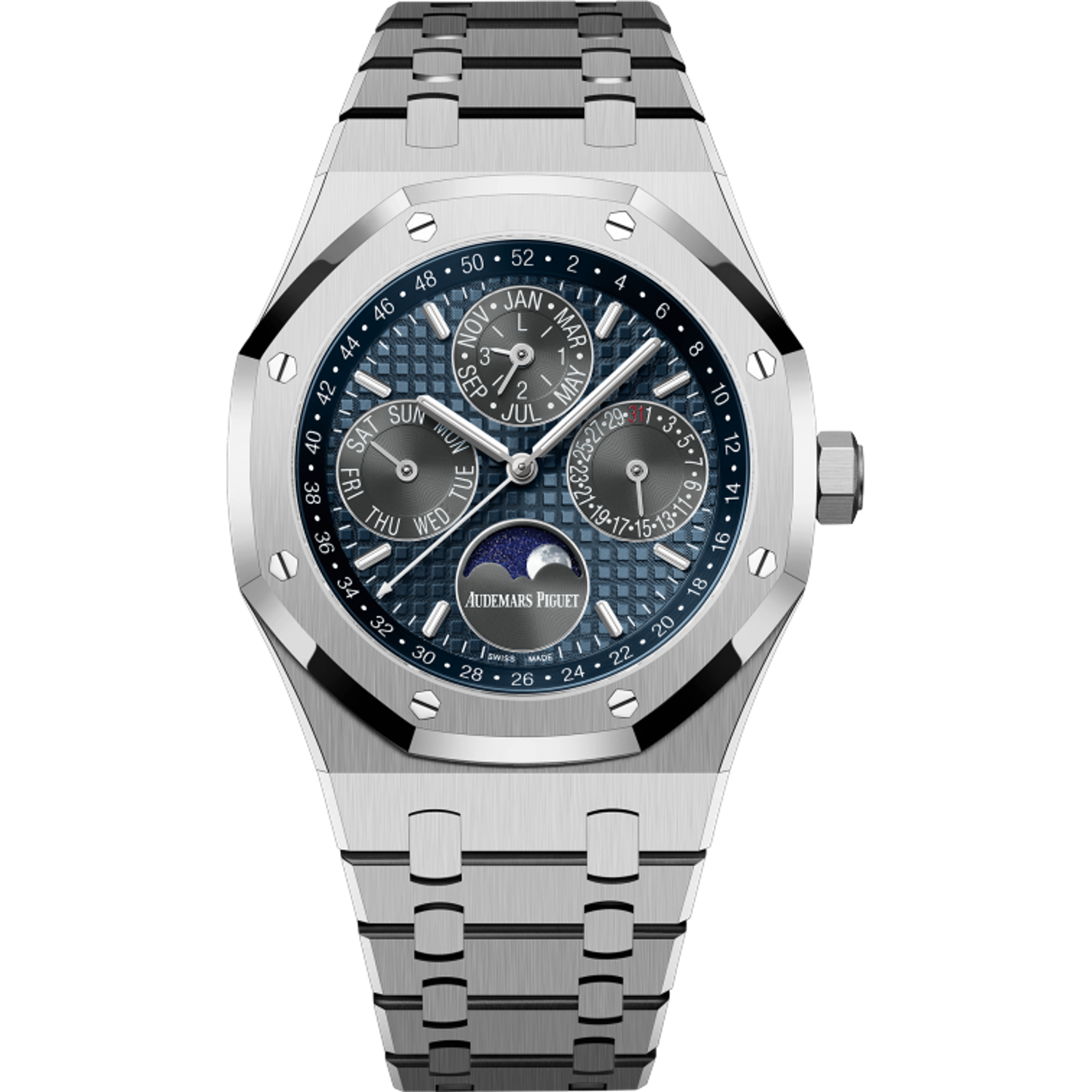 Audemars Piguet Royal Oak Titanium Black/Blue Dial Perpetual Calendar 41mm