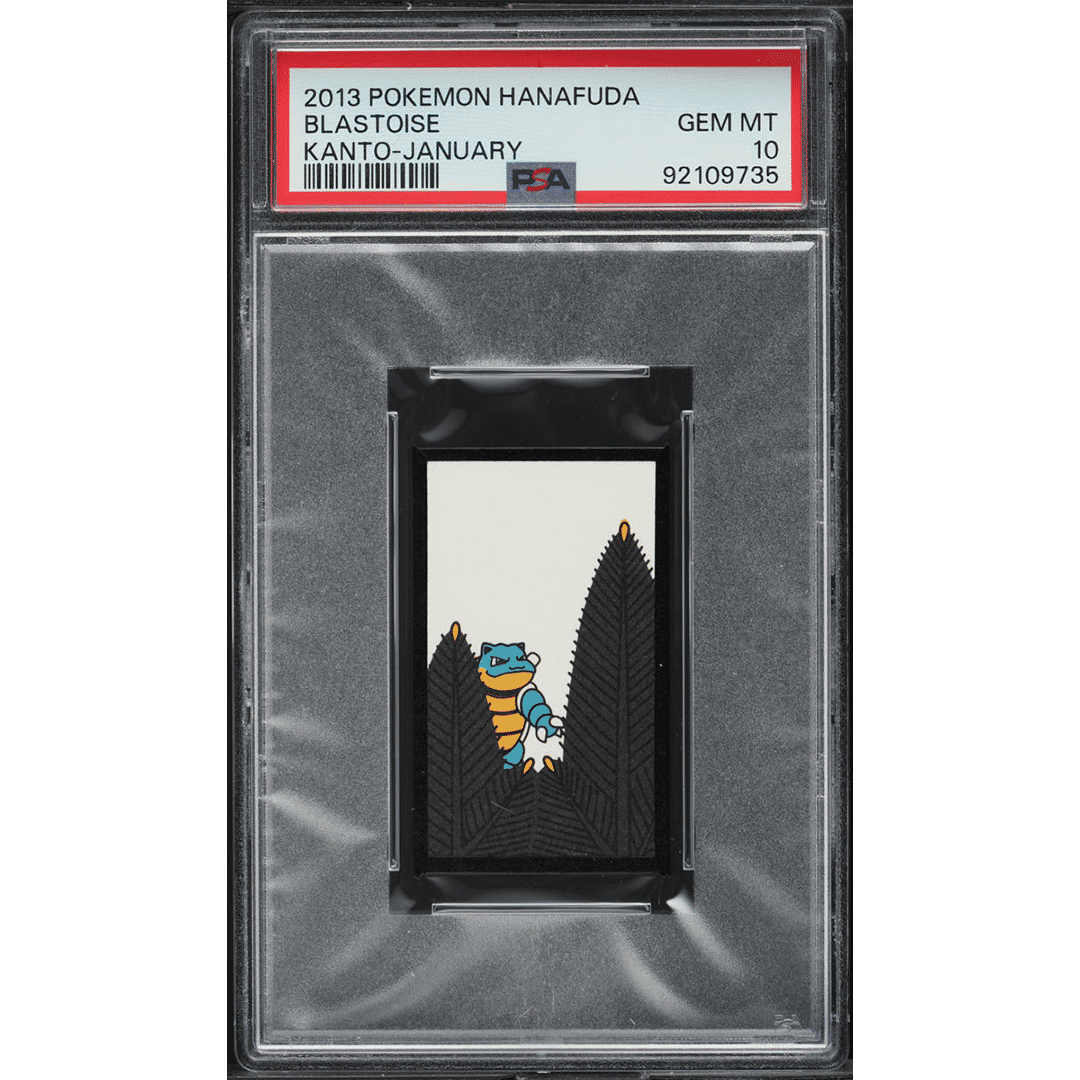 2013 Pokemon Hanafuda Kanto January Blastoise PSA 10 GEM MINT