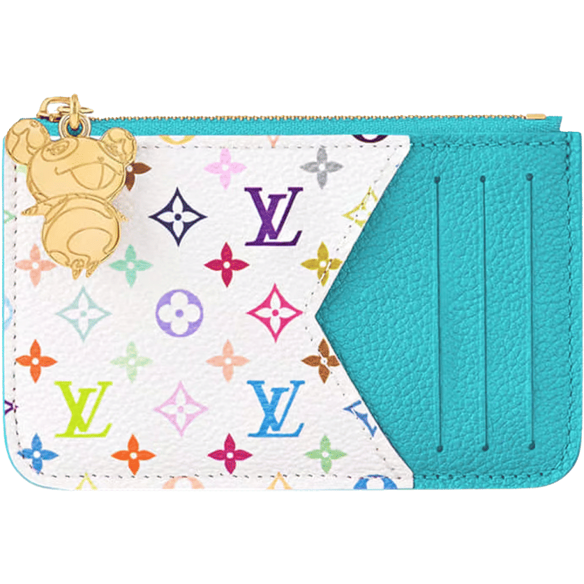 Louis Vuitton x Takashi Murakami Romy Card Holder Kabira Blue/White Multicolored