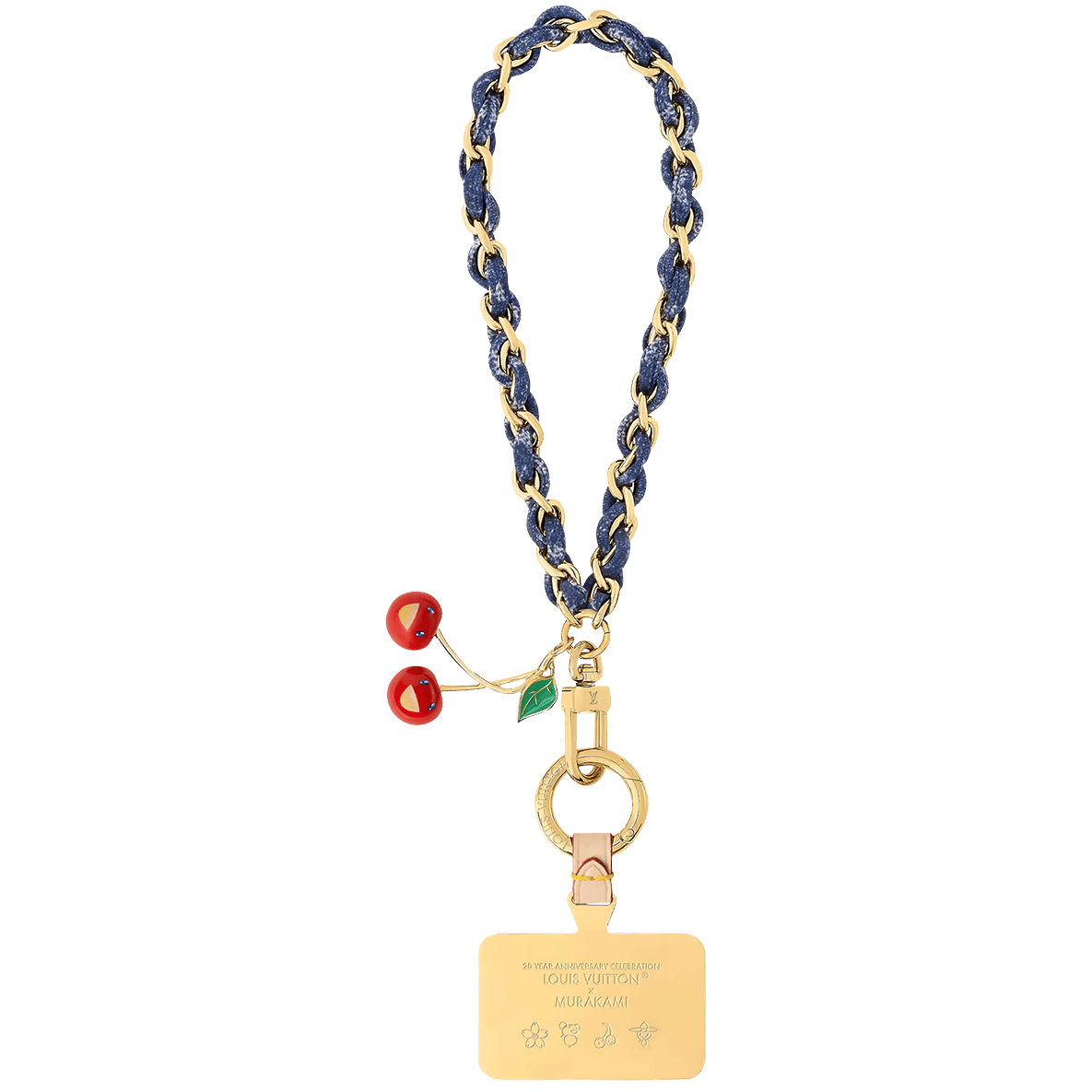 LV x TM Denim Cerise Phone Holder