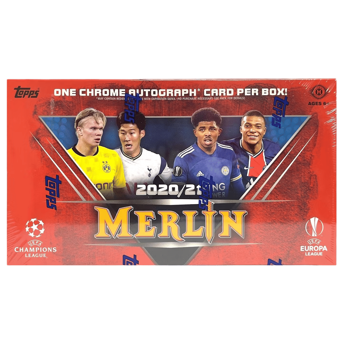 2020-21 Topps Merlin Collection Chrome UEFA Champions League Soccer Hobby Box