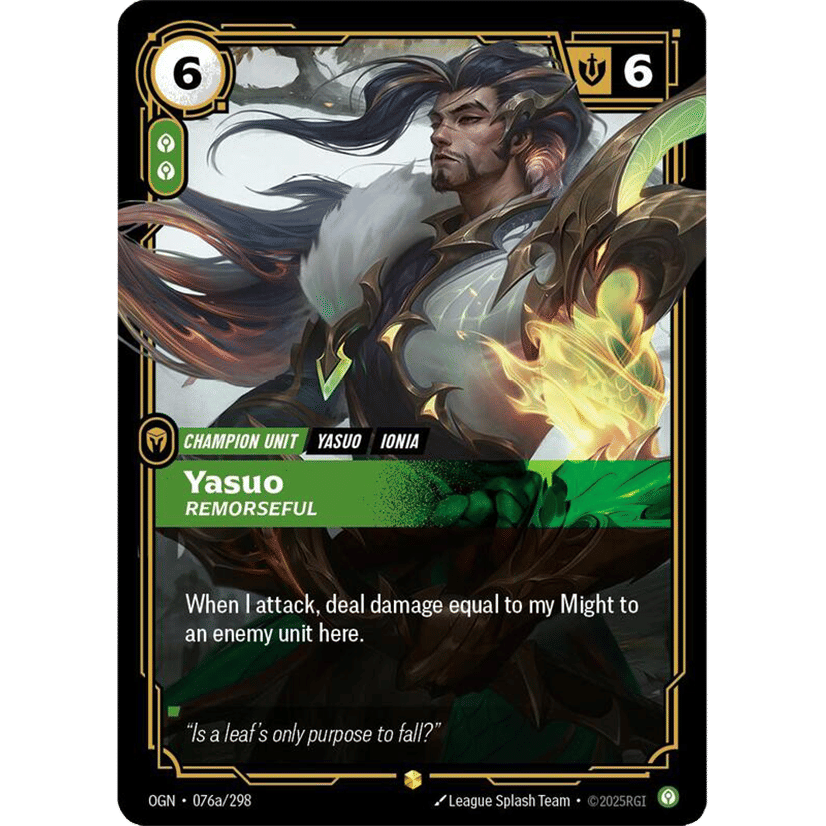 Yasuo - Remorseful (Alternate Art)