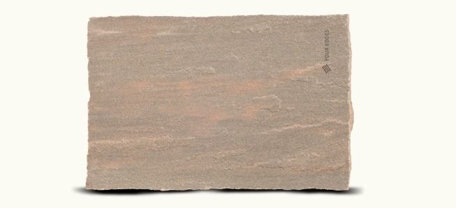 Autumn Brown Calibrated Indian Sandstone Paving Sample by Four E