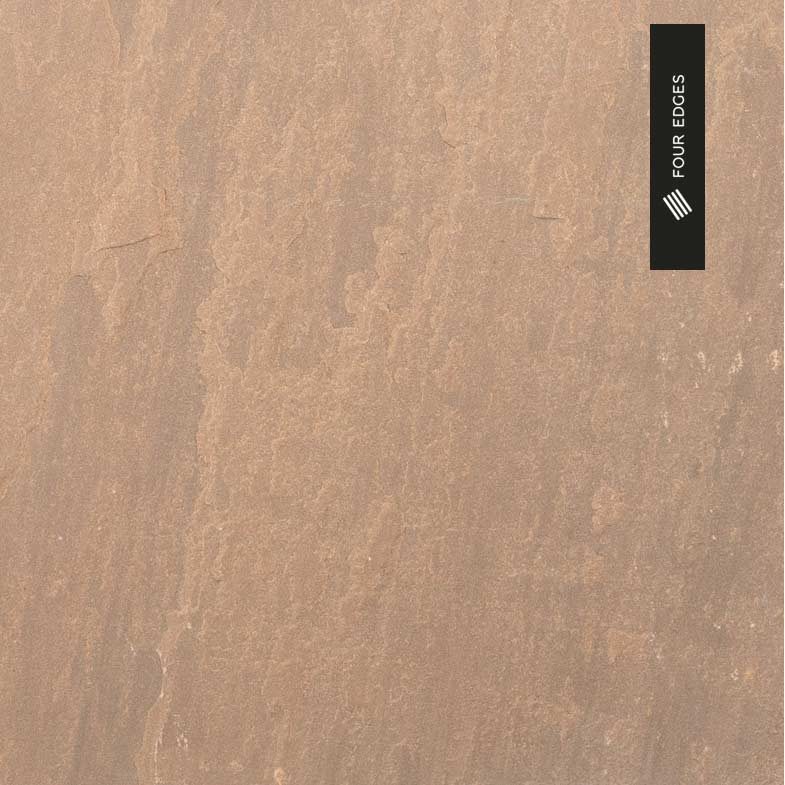 Autumn Brown Calibrated Indian Sandstone Paving Sample