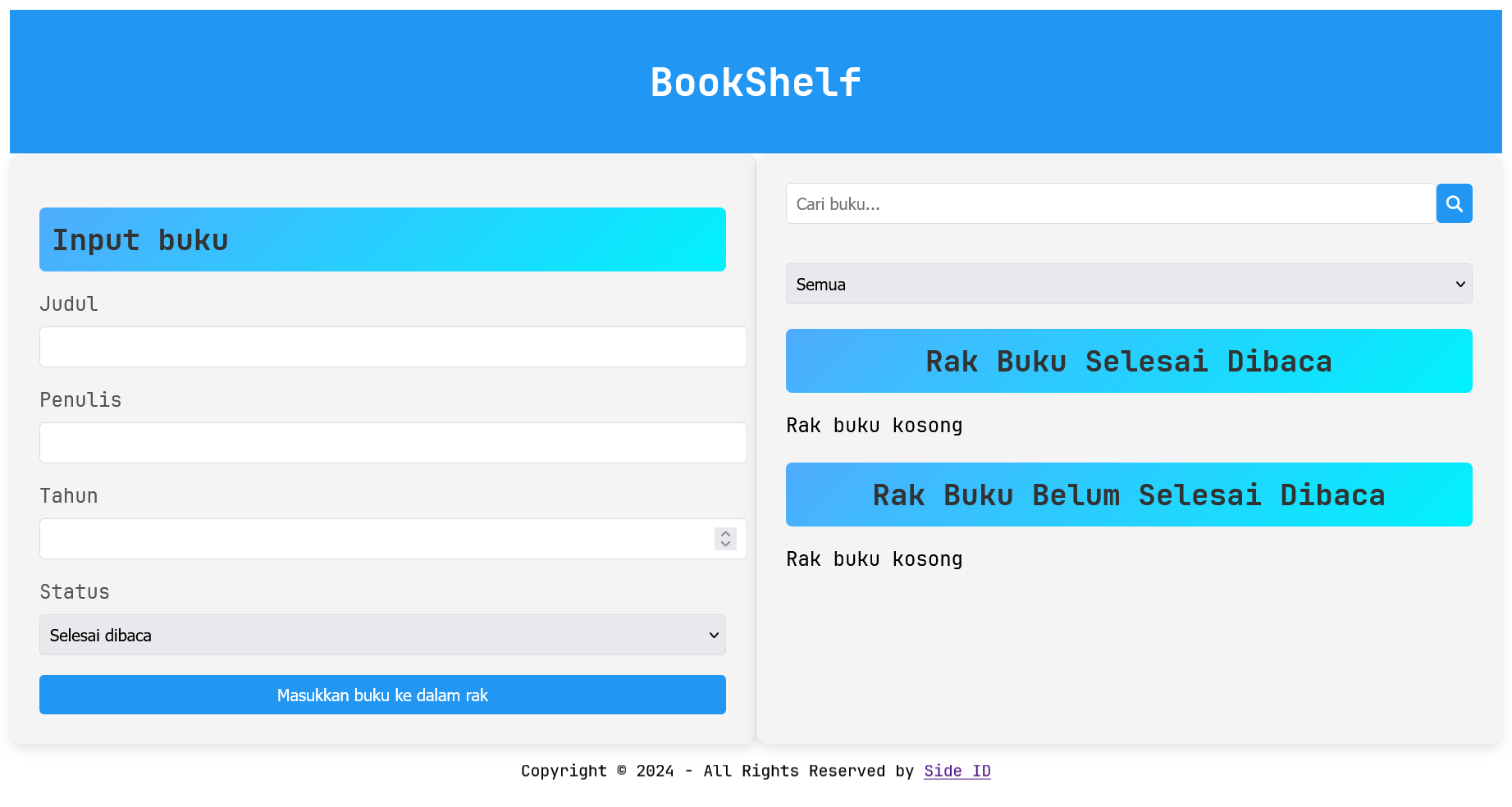 Bookshelf App