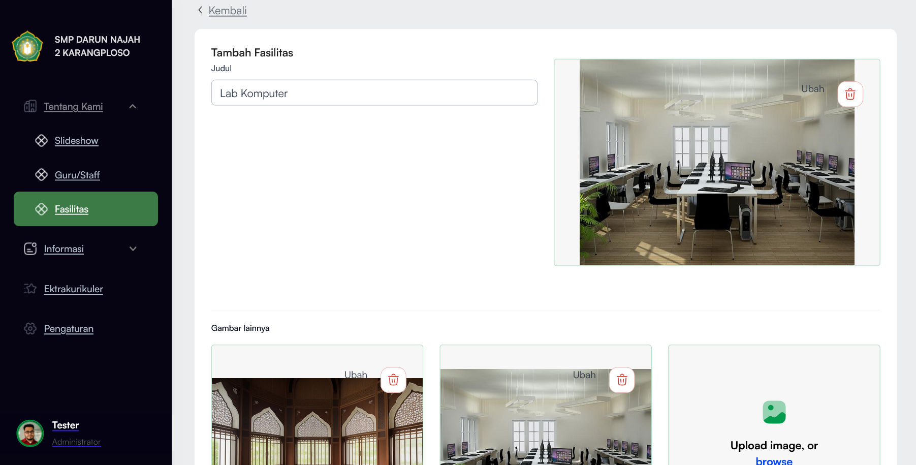 PPAI Darun Najah 2 Malang - Facilities Page