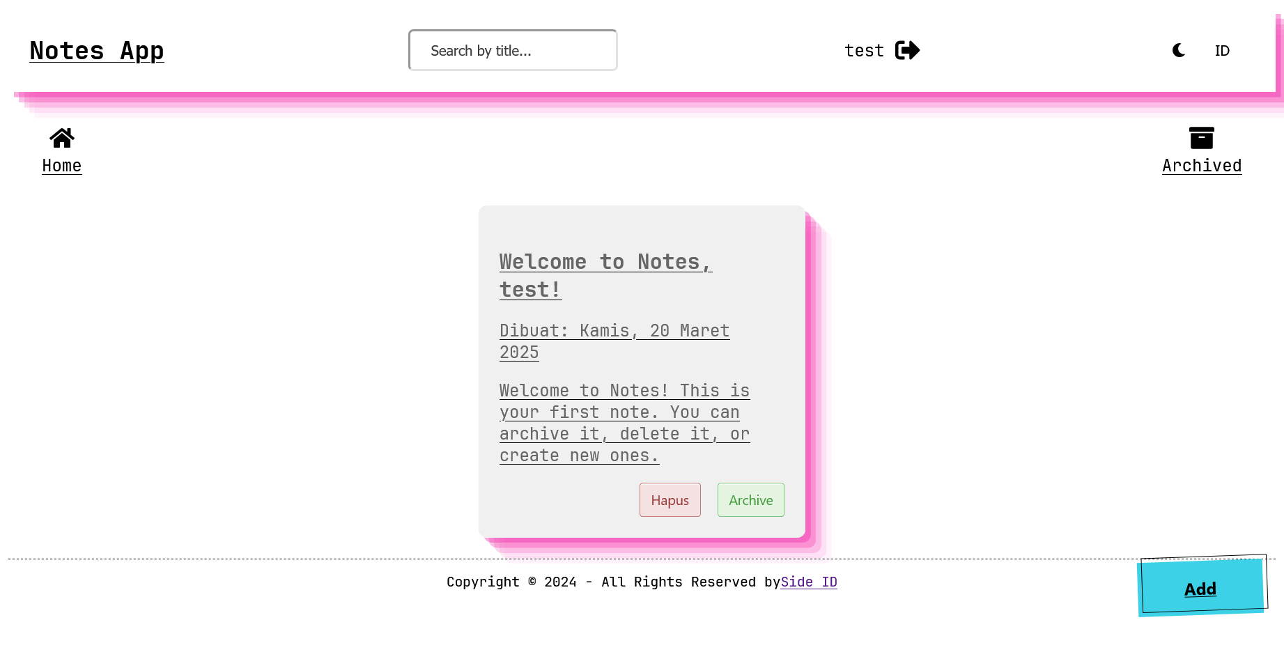 Notes App