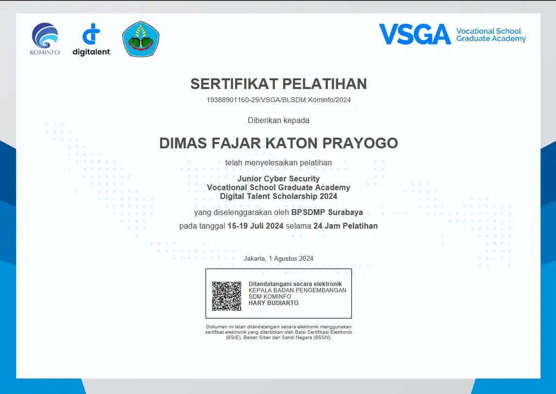 Cyber Security Certificate