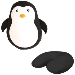 Kikkerland Zip Flip Travel Pillow Penguin