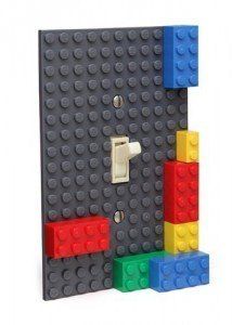 LEGO Build-On Brick Light Switch Plate