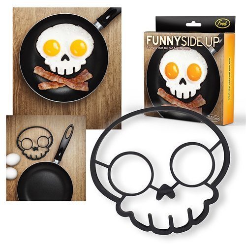 Funny Side Up Skull Egg Mold