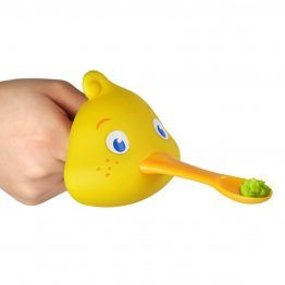 Silicone Frog Face Baby Feeding Spoon