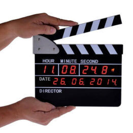 Clapperboard Style Digital Alarm Clock