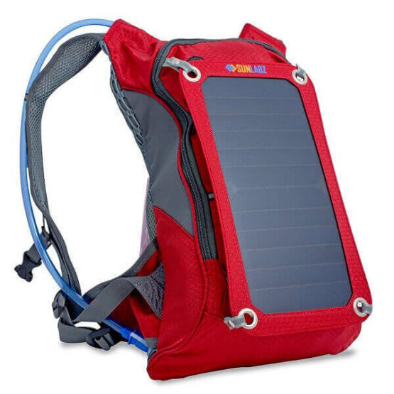 Solar Charger Backpack with Hydration