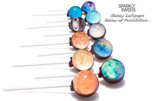 Galaxy Lollipops by Sparko Sweets
