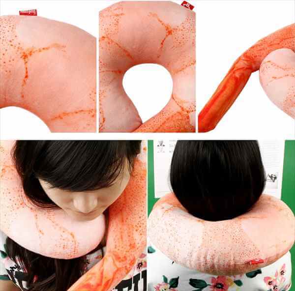 Giant Shrimp Neck Pillow
