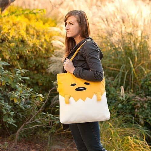 Gudetama Vegan Leather Tote with Coin Bag