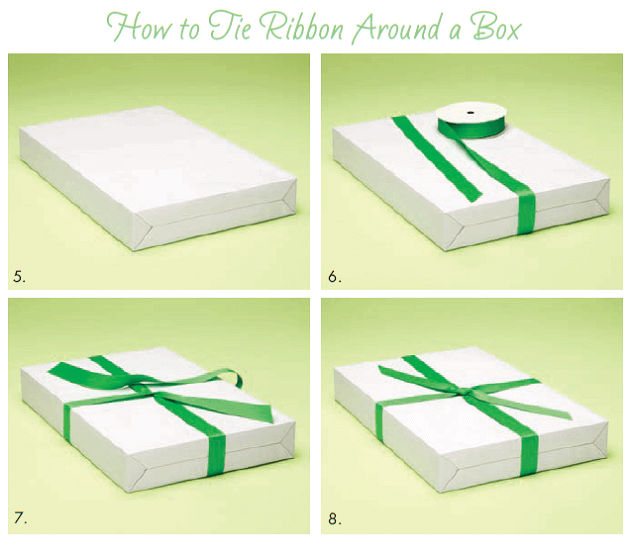 How to Tie Ribbon Around a Box