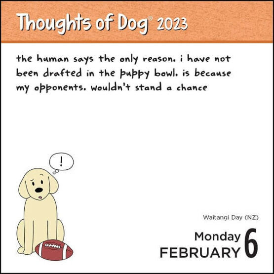 Thoughts of Dog 2023 DaytoDay Calendar HuntSimply