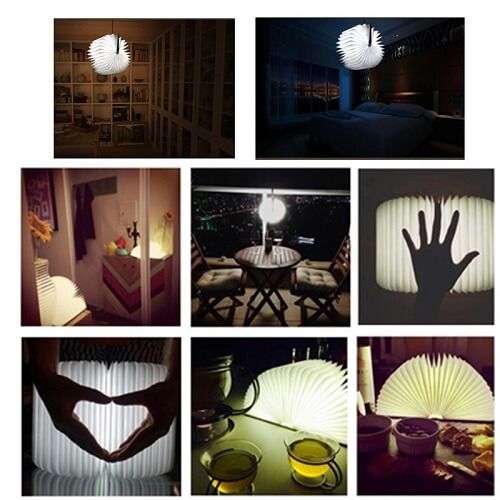 Wooden Folding LED Book Lamp