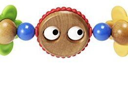 BabyBjörn Wooden Toy for Bouncer – Googly eyes