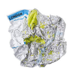 Crumpled City Map