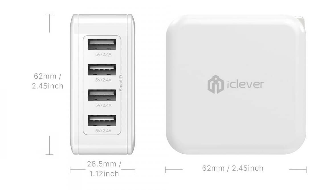iClever 4-Port USB Wall Charger