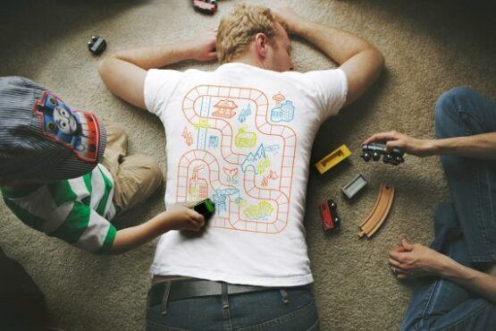 Father Son Matching Play Mat T-shirts