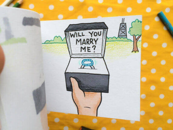 Will you marry me flipbook