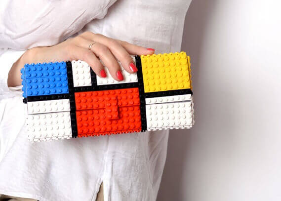 Mondrian tribute clutch