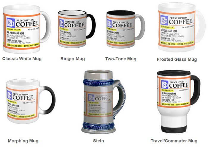 Funny Prescription Mug Styles