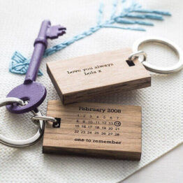 Personalised Never Forget Wooden Key Ring