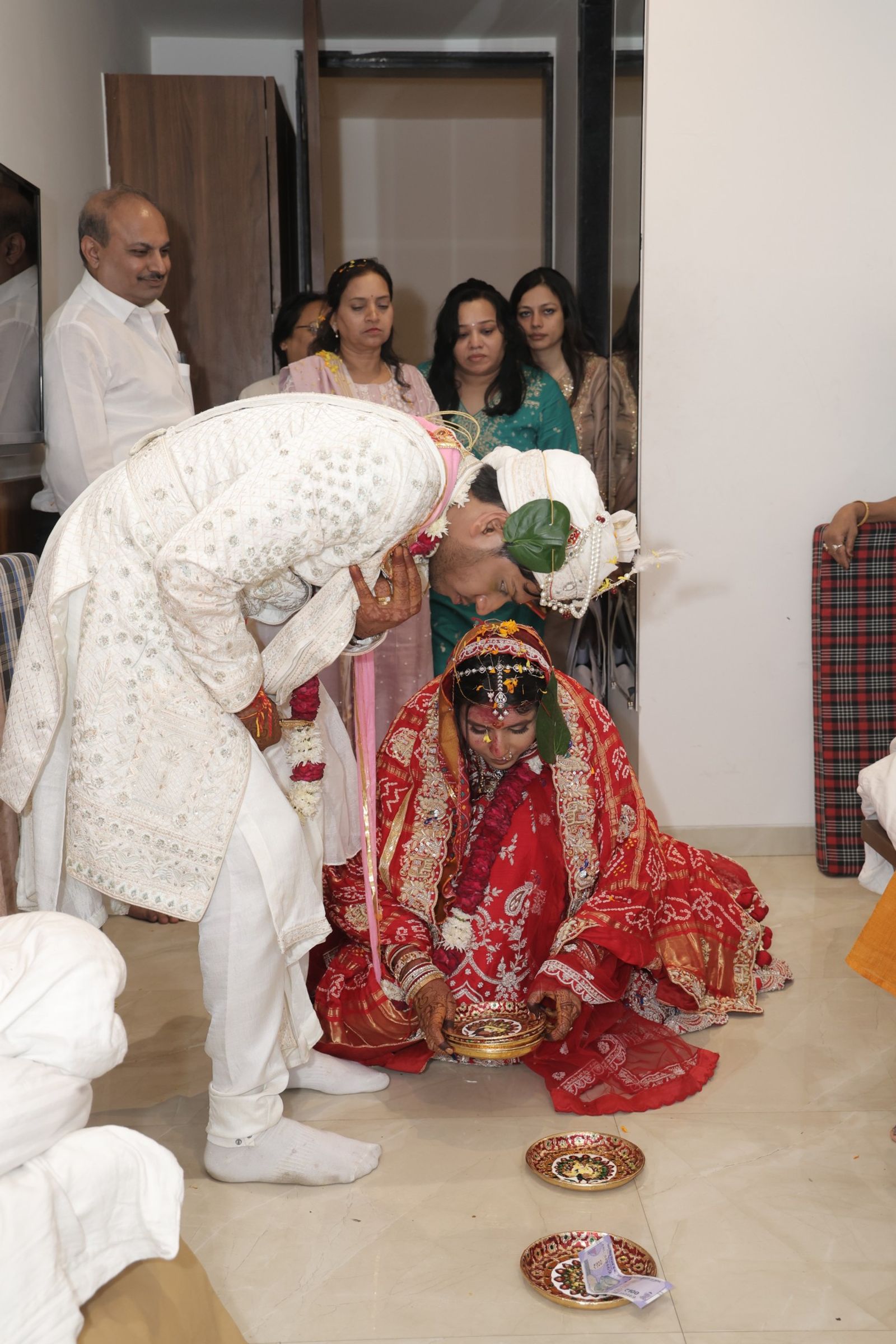 Saloni stepping into her new home