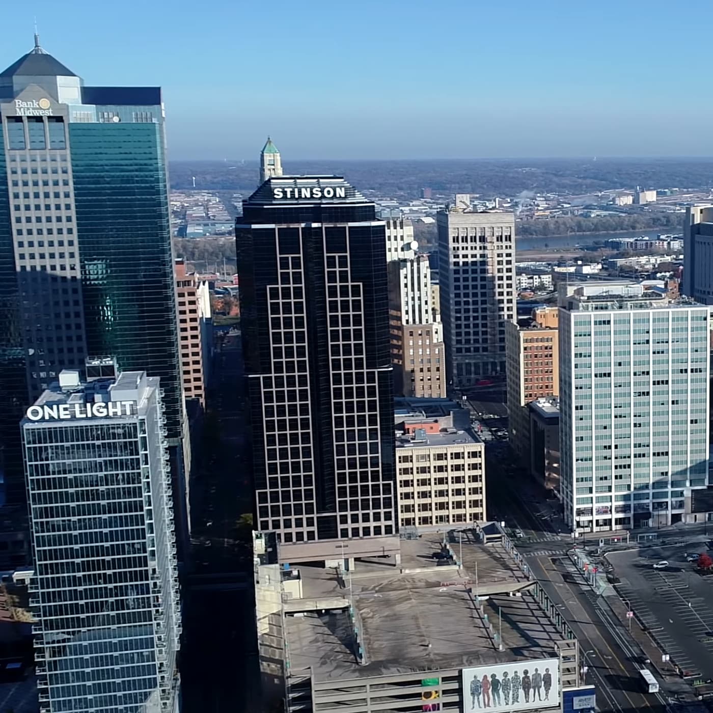 Panoramic view of Kansas City in Missoury