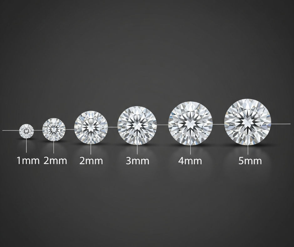Gemstone Size Comparison Chart