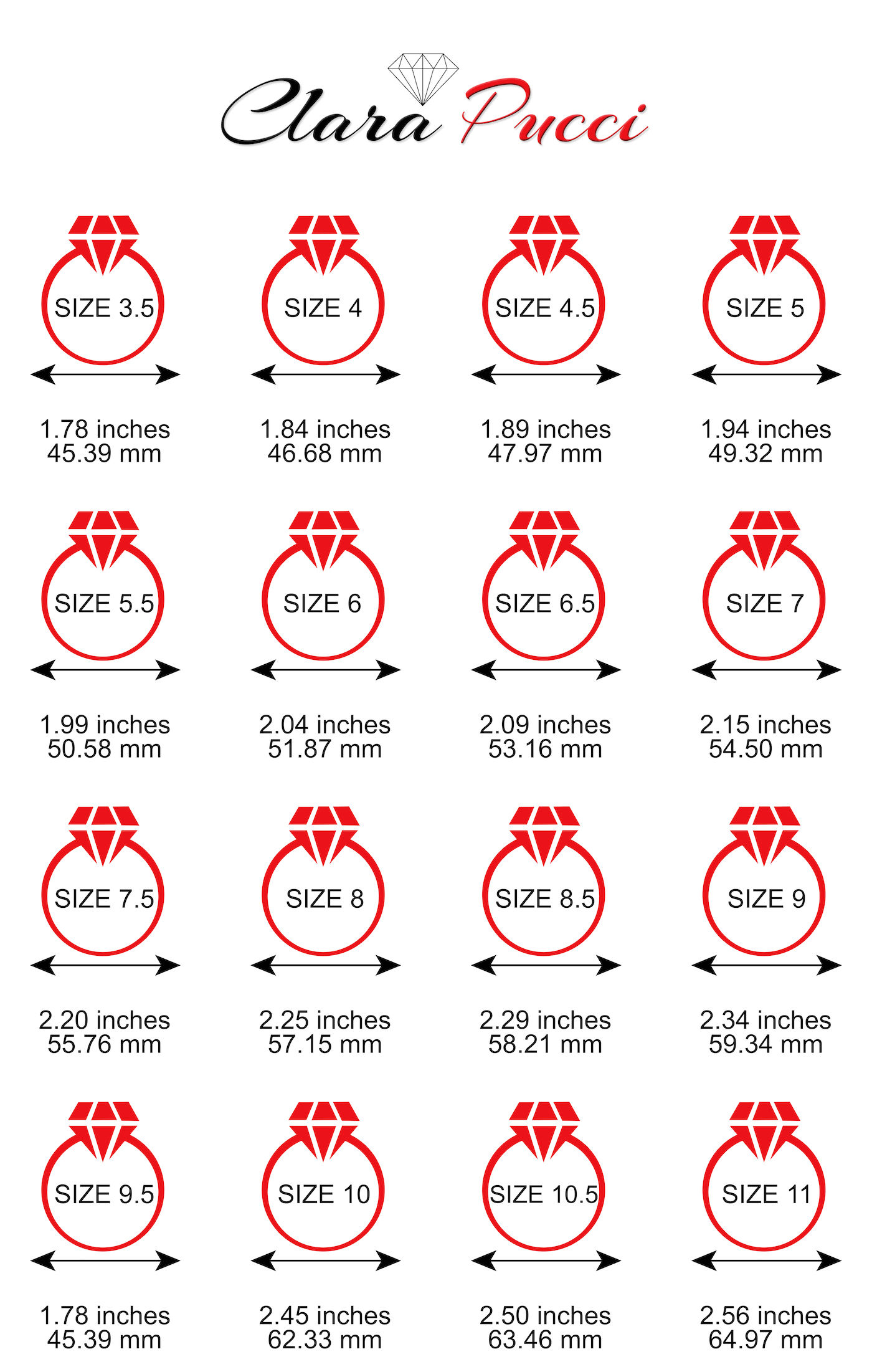 Ring Size Guide – Made by KCA