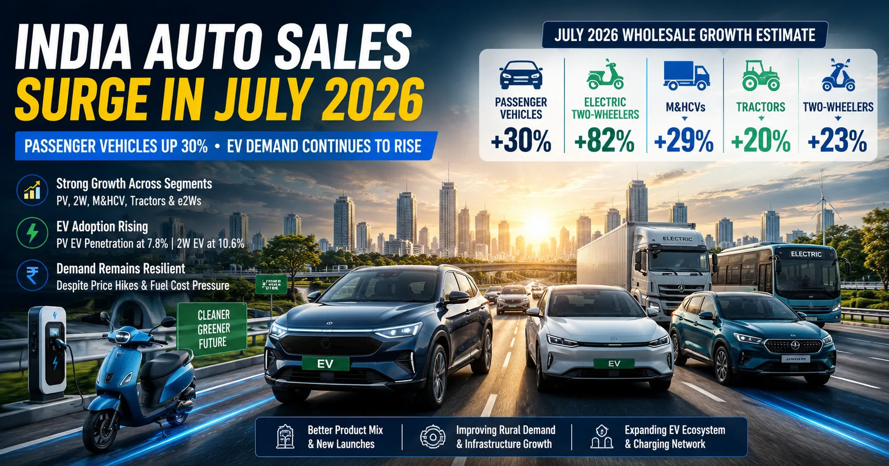 India's Auto Sales Expected to Surge in July 2026 as EV Demand Continues to Accelerate
