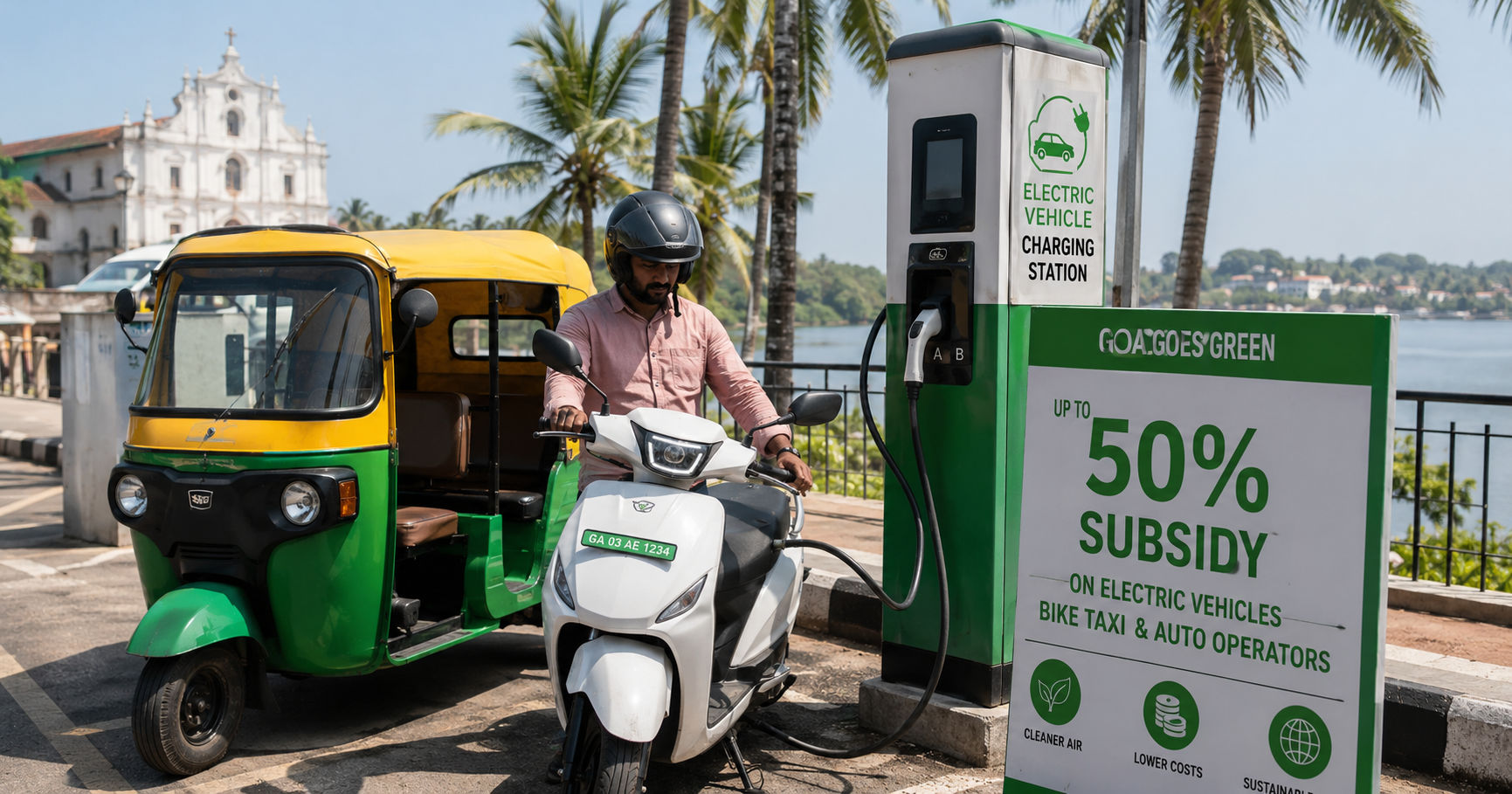 Goa Plans Up To 50% EV Subsidy For Bike Taxi And Autorickshaw Operators