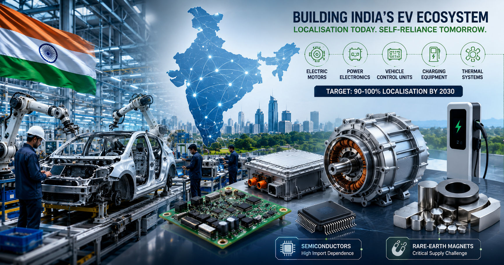 India’s EV Localisation Gains Momentum: Can India Build a Self-Reliant Electric Vehicle Ecosystem by 2030?