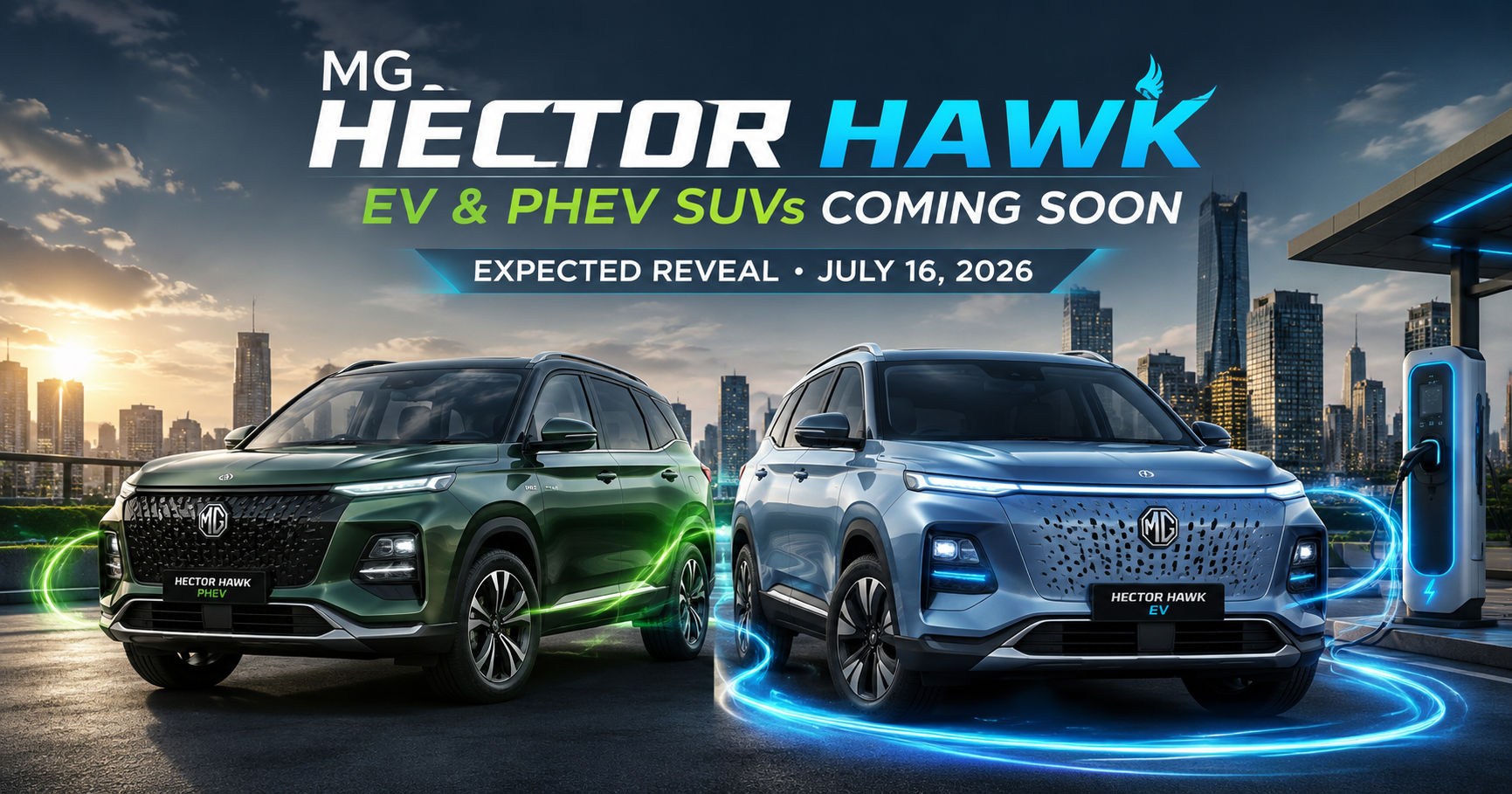 MG Hector Hawk PHEV & EV: Launch Details, Specs, Range