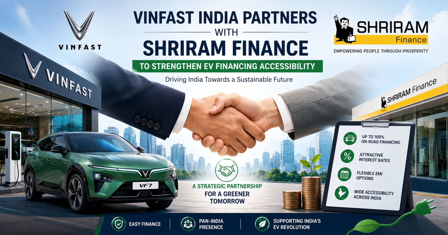 VinFast India Partners with Shriram Finance to Make EV Ownership More Affordable