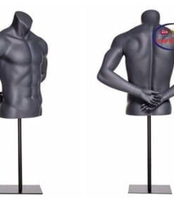 Male Athletic Mannequin Torso Form Behind Arms