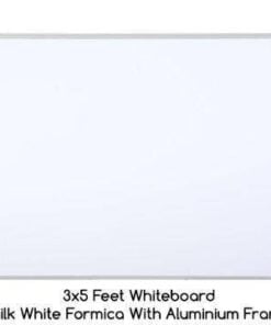 3×5 Feet Whiteboard Milk White Formica With Aluminium Frame – 0.5″