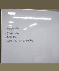 3×5 Feet Whiteboard Milk White Formica With Aluminium Frame – 0.5″