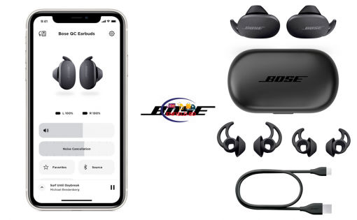 Earphones / Headset Bose QuietComfort True Wireless In-Ear Earbuds Noise-Canceling Triple Black Enfield-bd.com