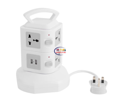 Charger & Adapter 2 layers multi plug with usb port Enfield-bd.com