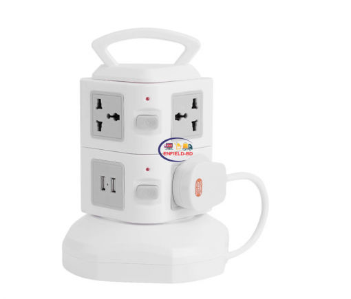 Charger & Adapter 2 layers multi plug with usb port Enfield-bd.com