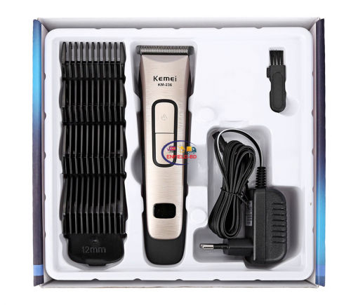 Beard Shaver Trimmer Kemei KM-236 Trimmer – Black and Gold Enfield-bd.com