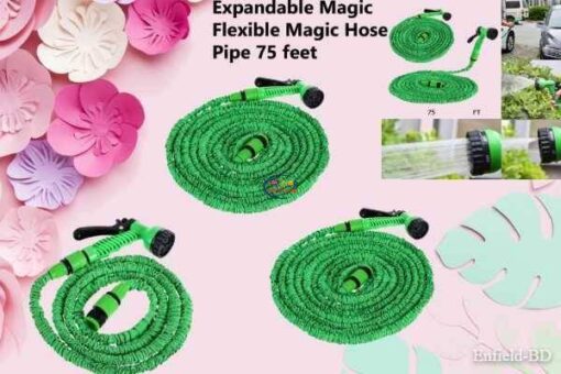 Magic Hose Pipe 75ft I Expandable Flexible Water Pipe for Home/Garden/Car-Bike Wash